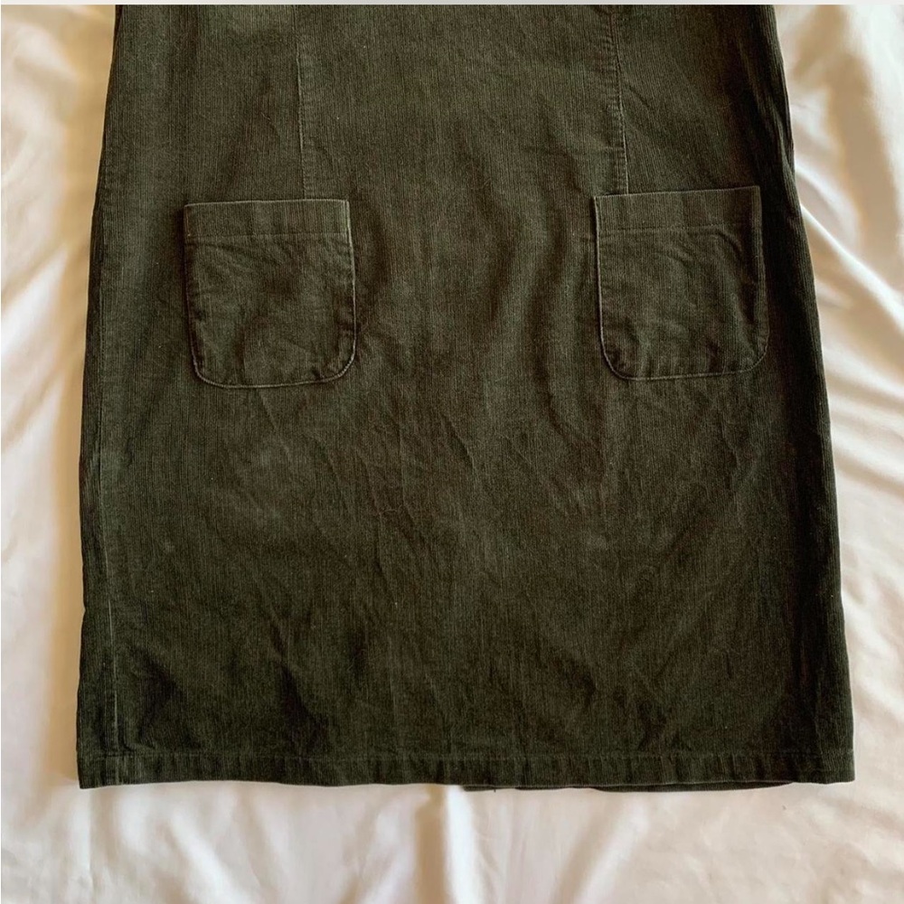 Vintage Green Corduroy Dress - Picture 6 of 6